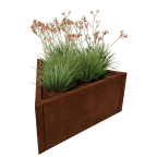 Driehoekige plantenbakken