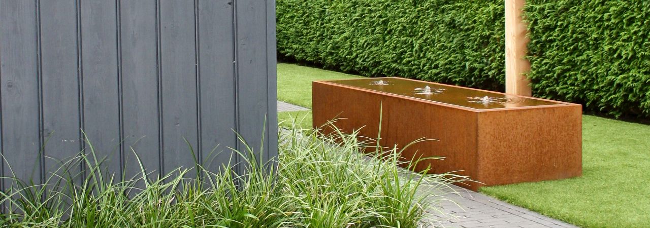 Cortenstaal watertafels Cortenstaal watertafels