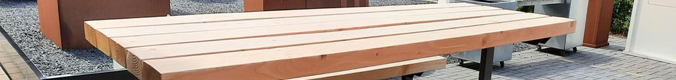 Stalen tuintafels Stalen tuintafels