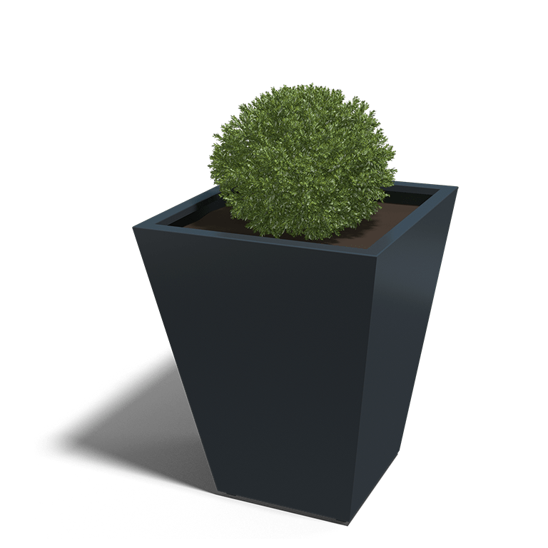 Gepoedercoat staal cone plantenbakken