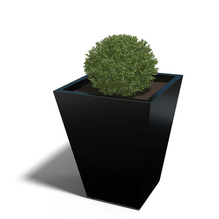 Gepoedercoat staal cone plantenbakken Gepoedercoat staal cone plantenbakken