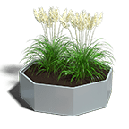 Achthoekige plantenbakken