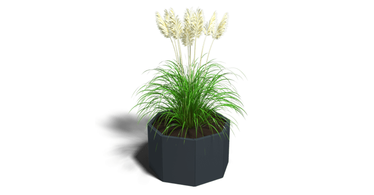 Gepoedercoat staal plantenbak Chicago 400