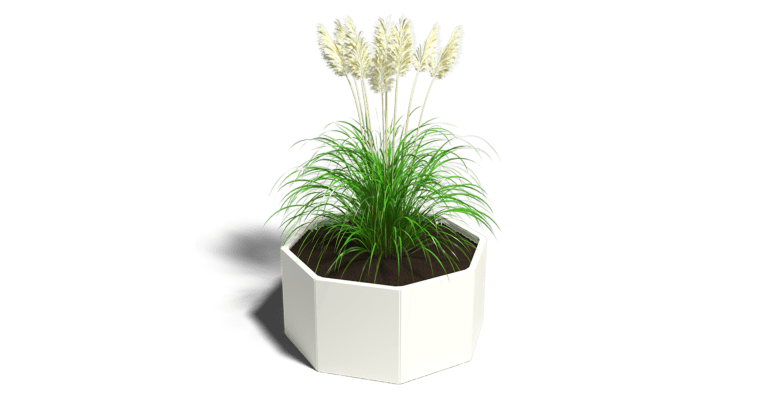 Gepoedercoat staal plantenbak Chicago 500