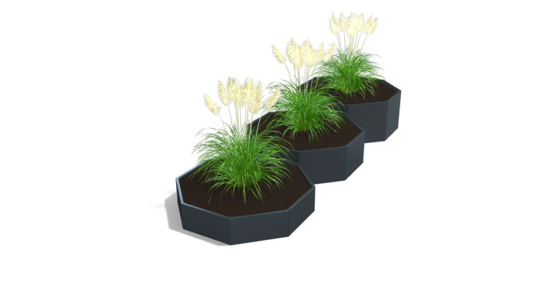 Gepoedercoat staal plantenbak Chicago special III 800