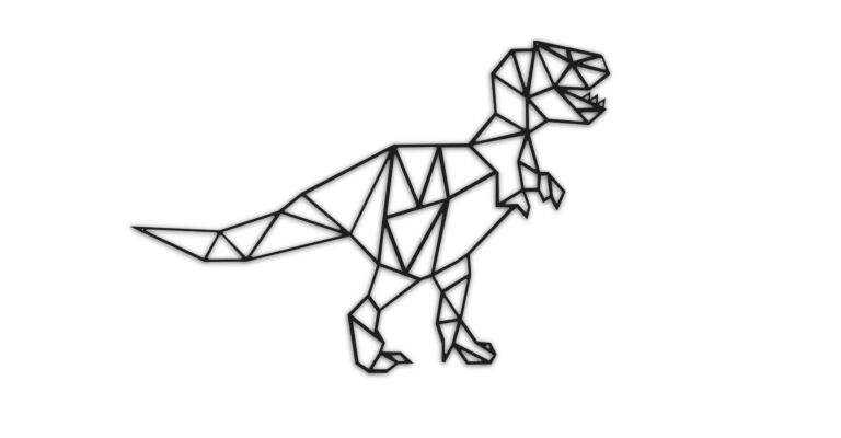 Metalen wanddecoratie Dinosaur *OP=OP