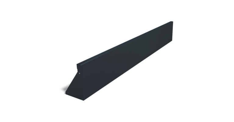Gepoedercoat staal keerwand recht 2000mm (hoogte 300mm)