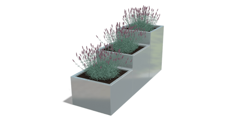 Verzinkt staal plantenbak Miami special III 600