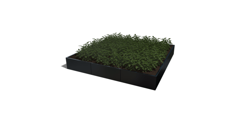 Gepoedercoat staal plantenbak Miami xxl 3000x3000