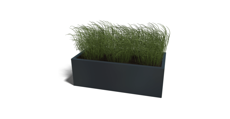 Gepoedercoat staal plantenbak Texas 600x1200
