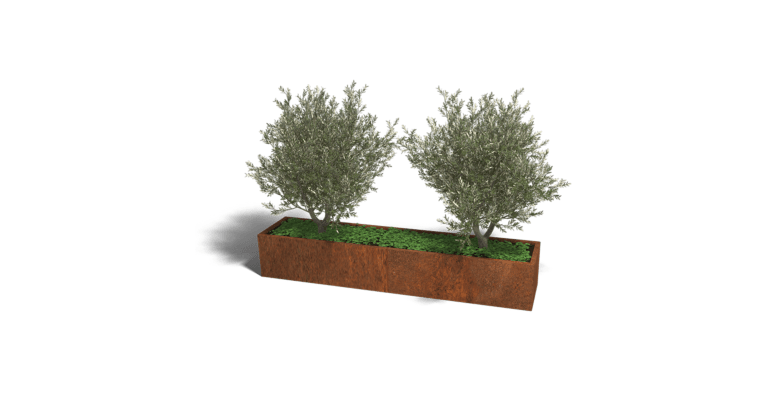 Cortenstaal plantenbak Texas xxl 2400x500