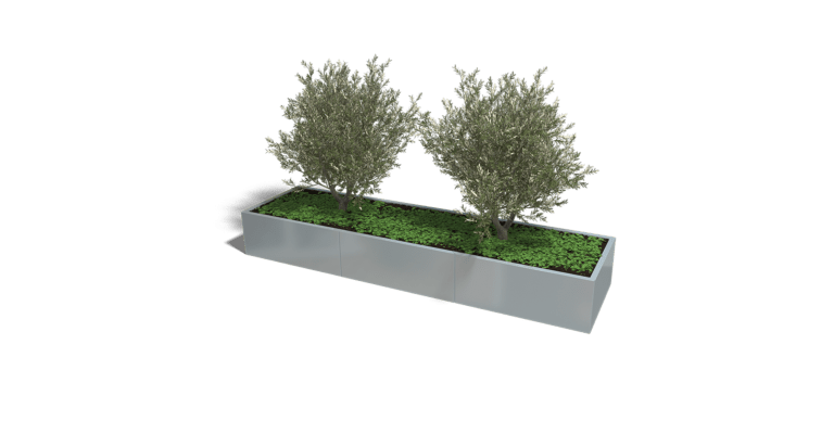Verzinkt staal plantenbak Texas xxl 3000x800