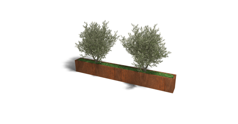 Cortenstaal plantenbak Texas xxl 3200x300