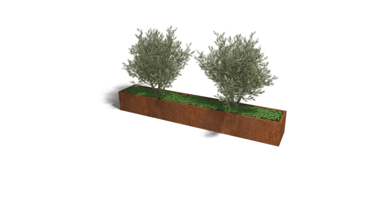 Cortenstaal plantenbak Texas xxl 3200x500