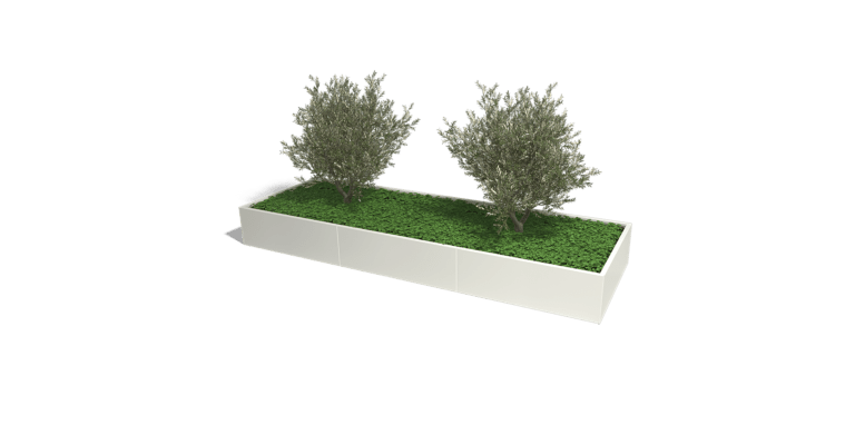 Gepoedercoat staal plantenbak Texas xxl 3600x1200