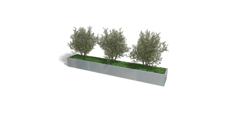 Verzinkt staal plantenbak Texas xxl 4000x600