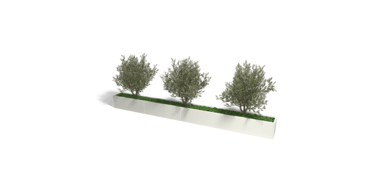 Gepoedercoat staal plantenbak Texas xxl 4800x400