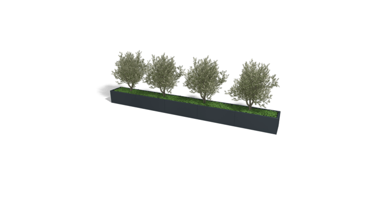 Gepoedercoat staal plantenbak Texas xxl 5000x500