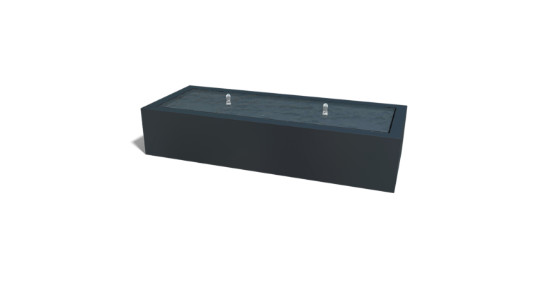 Aluminium watertafel 2000x800x400