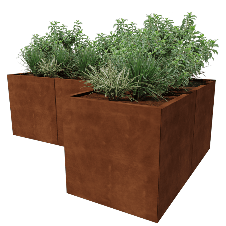 Cortenstaal plantenbak Kansas 70