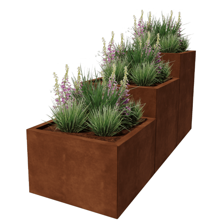 Cortenstaal plantenbak Miami special III 60