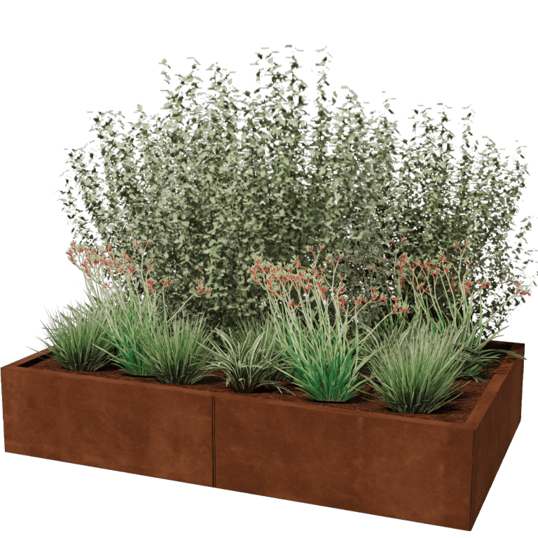 Cortenstaal plantenbak Texas xxl 160 x 100 cm