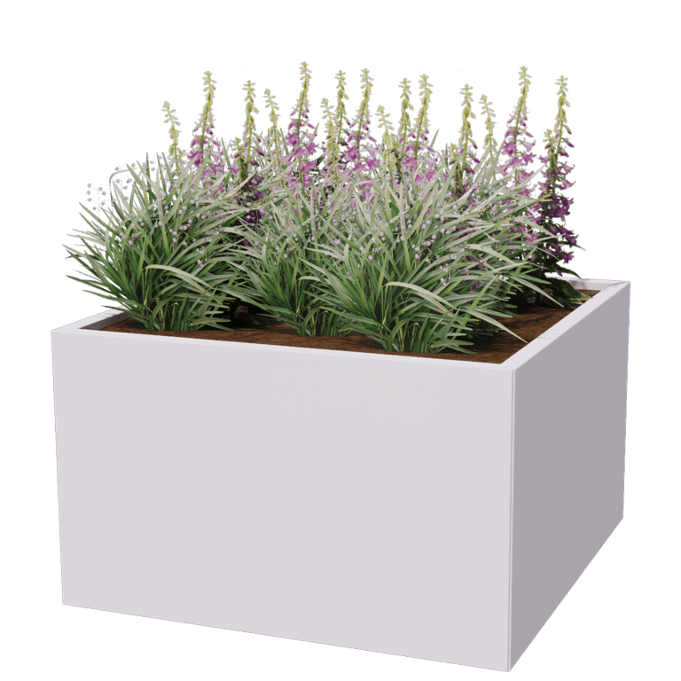 Gepoedercoat staal plantenbak Miami 100 x 100 cm