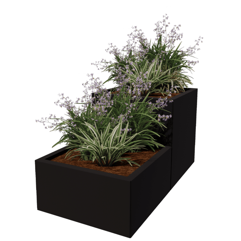 Gepoedercoat staal plantenbak Miami special II 60
