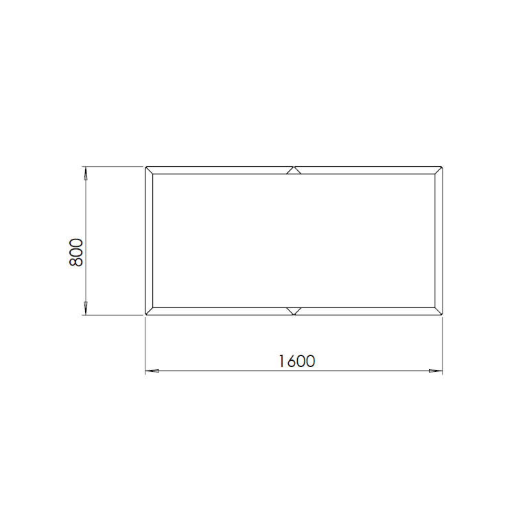 Cortenstaal plantenbak Texas xxl 1600x800
