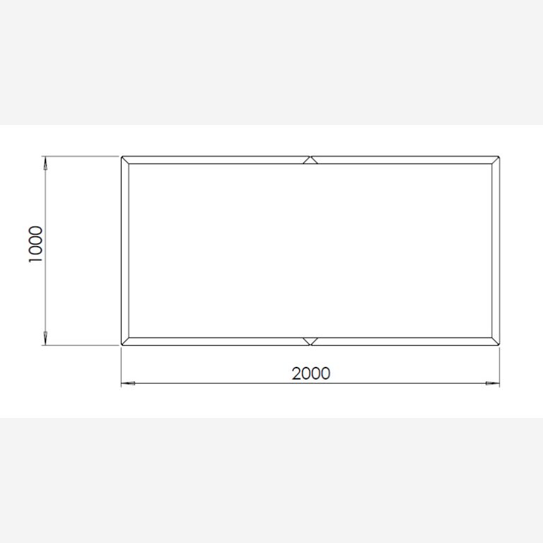 Gepoedercoat staal plantenbak Texas xxl 2000x1000
