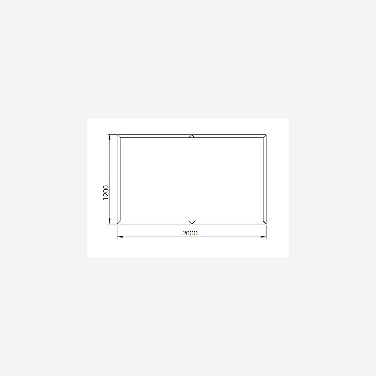 Verzinkt staal plantenbak Texas xxl 2000x1200