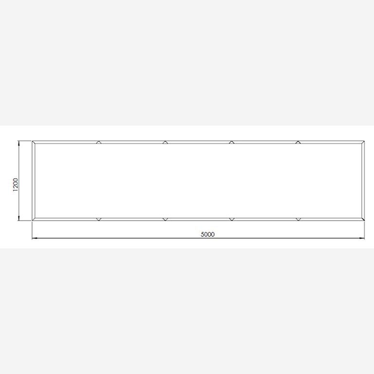 Verzinkt staal plantenbak Texas xxl 5000x1200