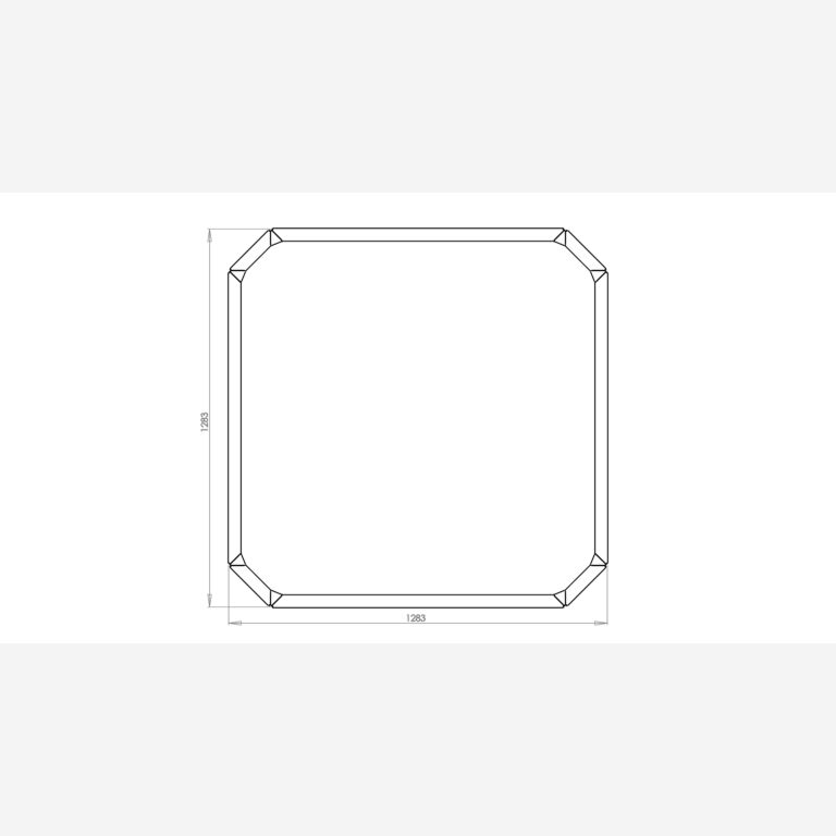 Gepoedercoat staal plantenbak Boston 1000