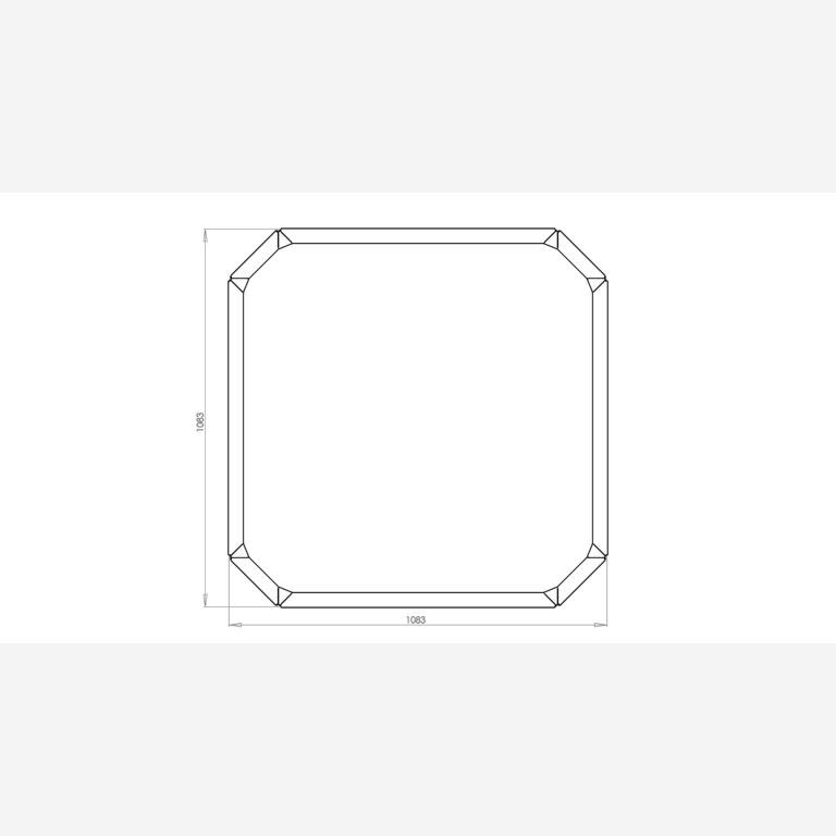 Gepoedercoat staal plantenbak Boston 800