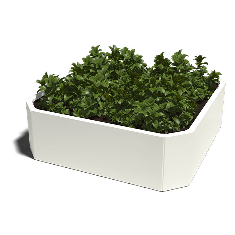 Gepoedercoat staal plantenbak Boston 1000