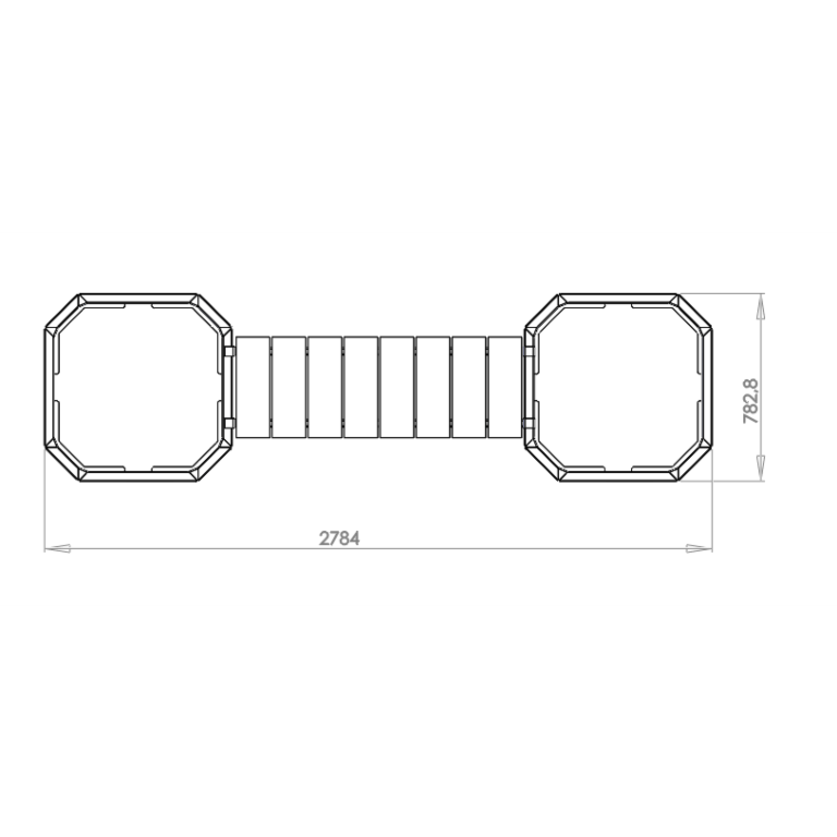 Gepoedercoat staal plantenbak Vegas Boston