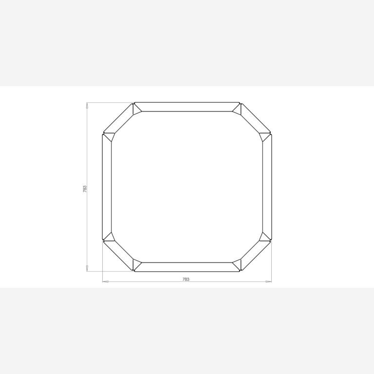 Gepoedercoat staal plantenbak Boston 50