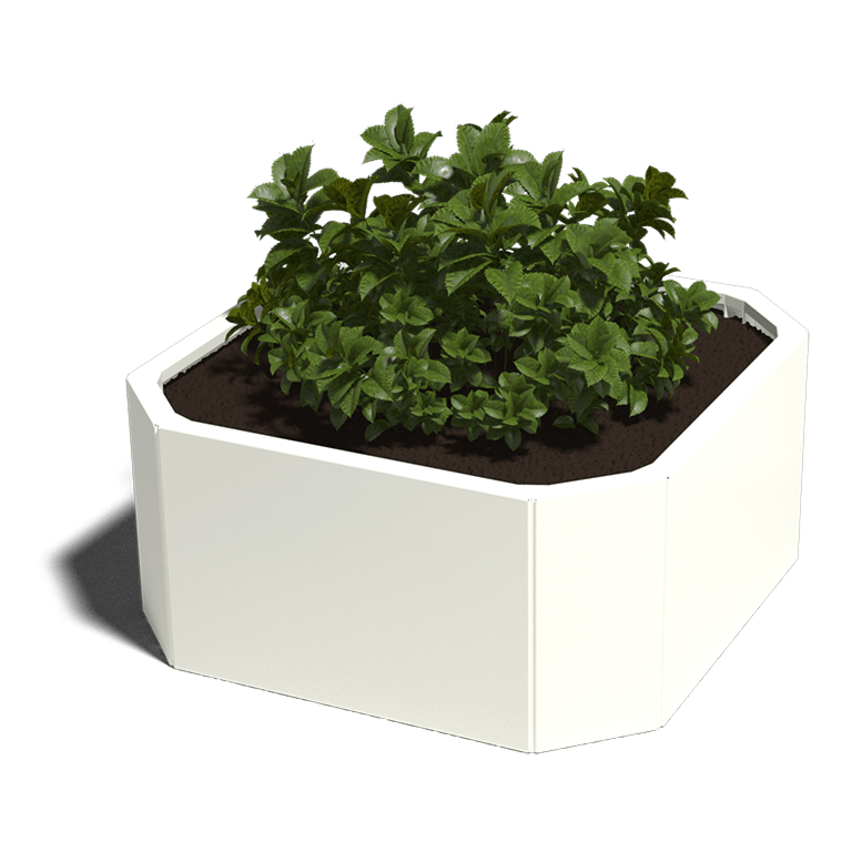Gepoedercoat staal plantenbak Boston 600