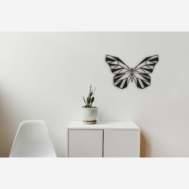 Metalen wanddecoratie Butterfly 2.0