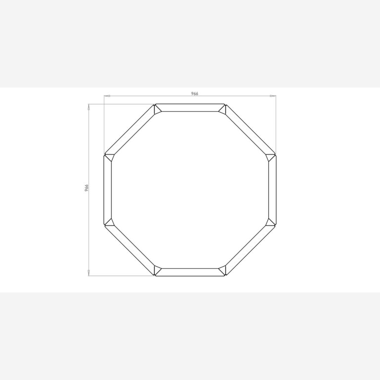 Gepoedercoat staal plantenbak Chicago 400