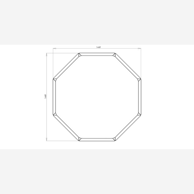 Gepoedercoat staal plantenbak Chicago 60