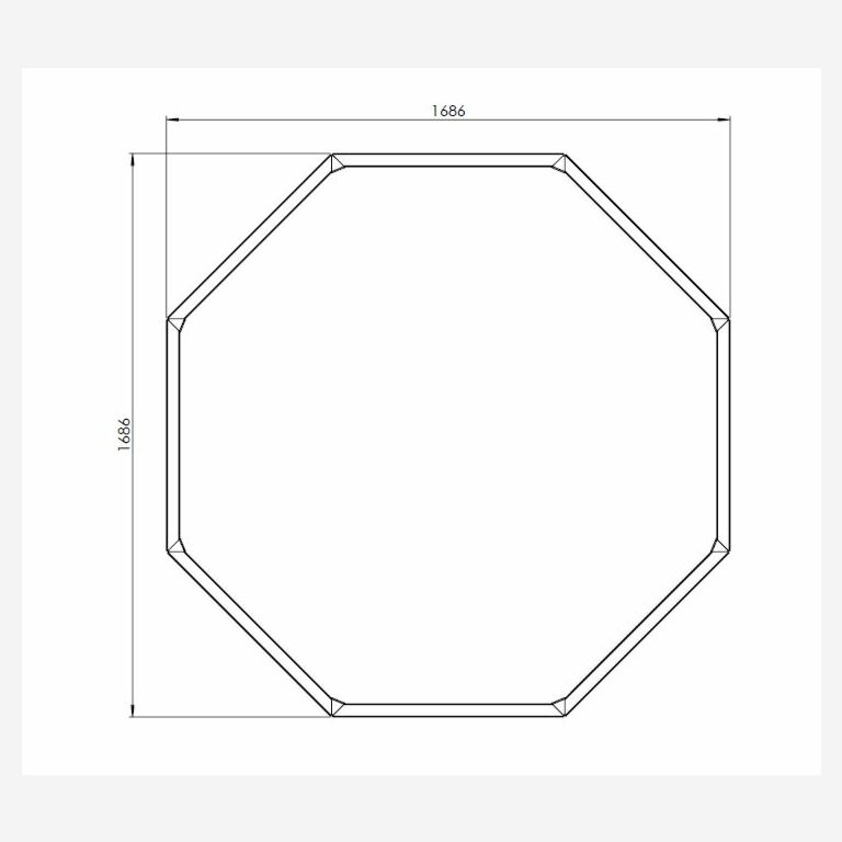 Gepoedercoat staal plantenbak Chicago 70