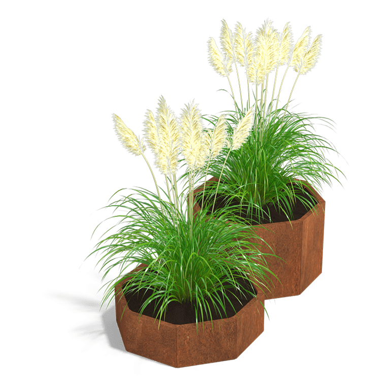 Cortenstaal plantenbak Chicago special II 400