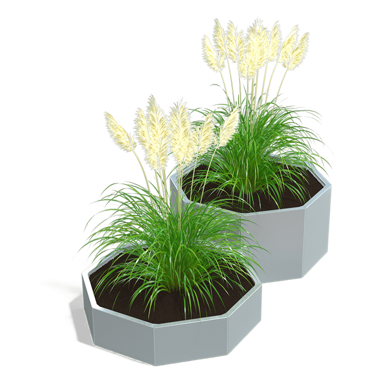 Verzinkt staal plantenbak Chicago special II 500