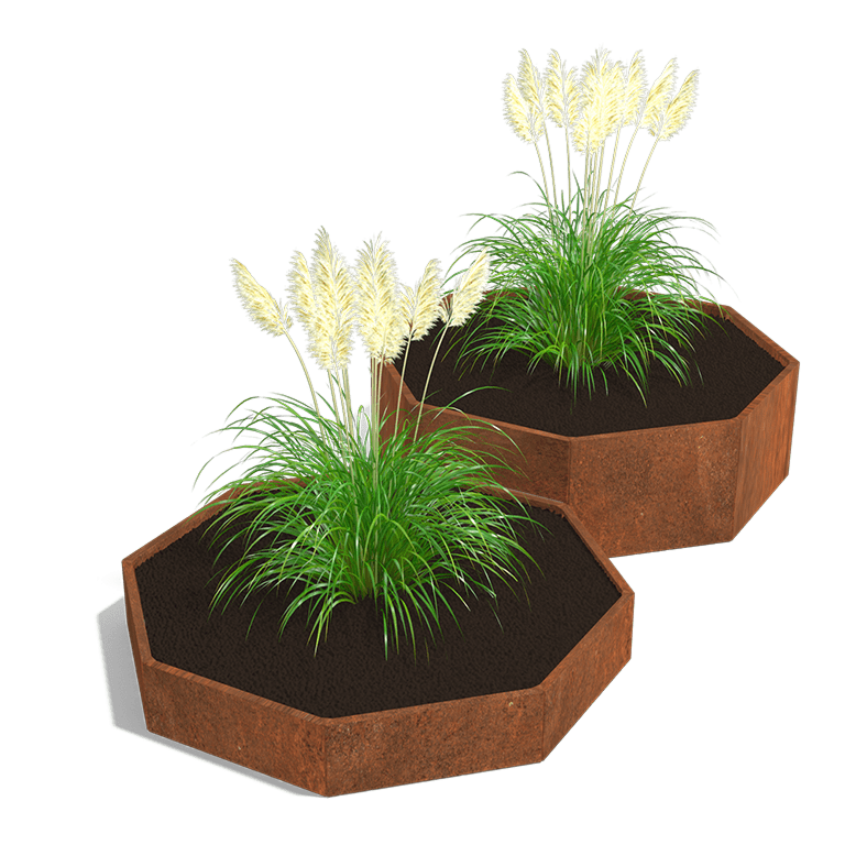 Cortenstaal plantenbak Chicago special II 800