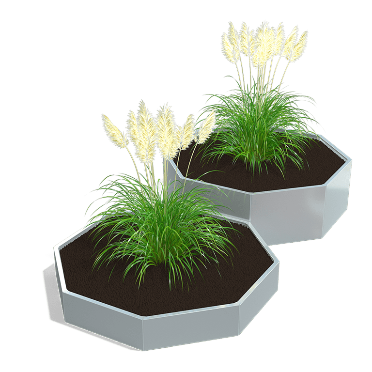 Verzinkt staal plantenbak Chicago special II 800