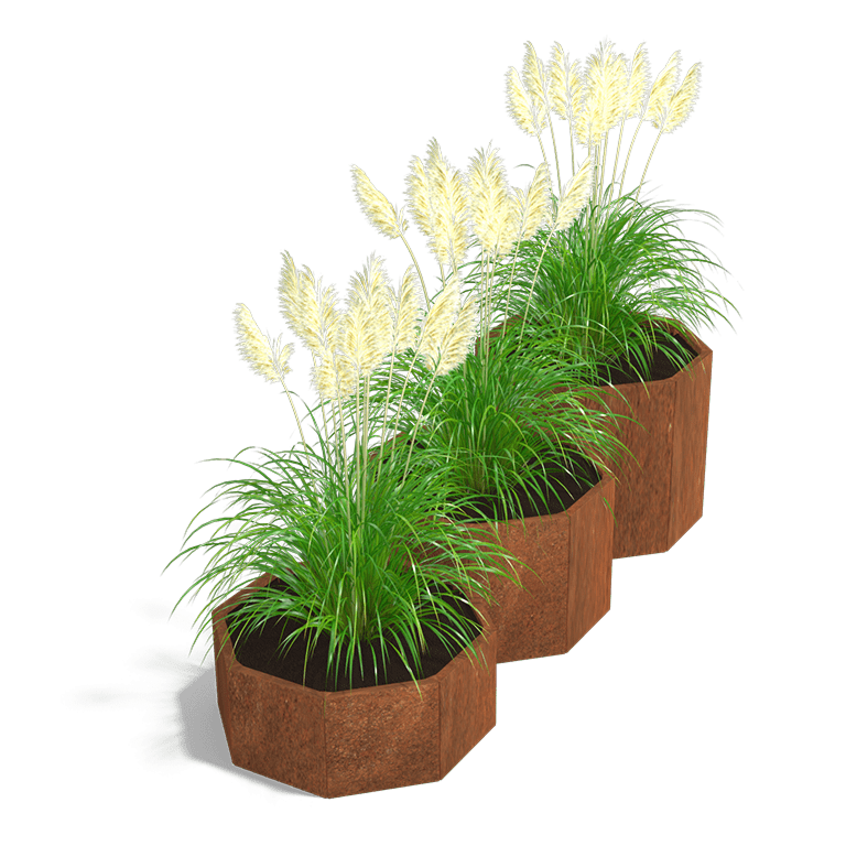 Cortenstaal plantenbak Chicago special III 400