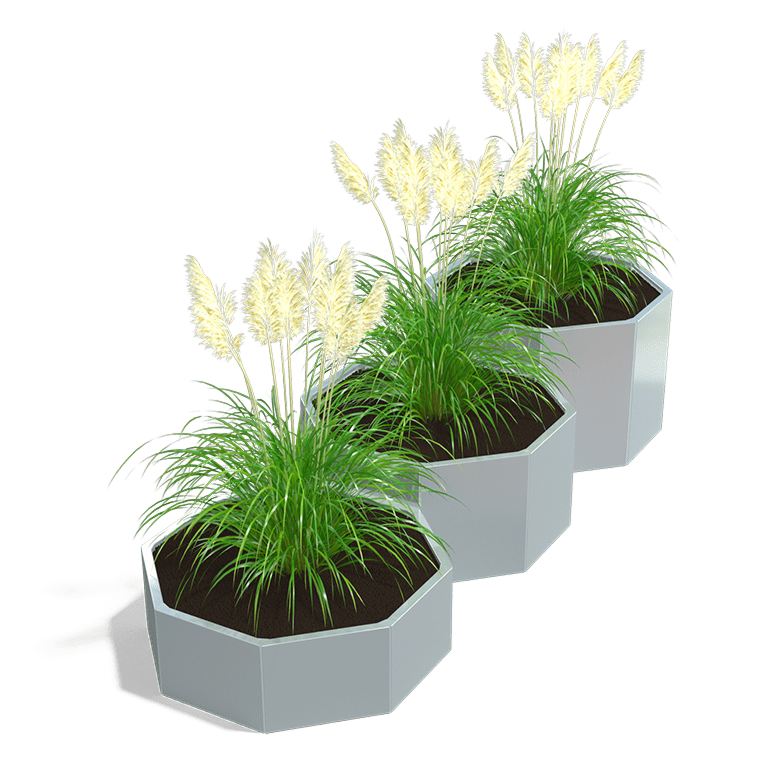 Verzinkt staal plantenbak Chicago special III 500