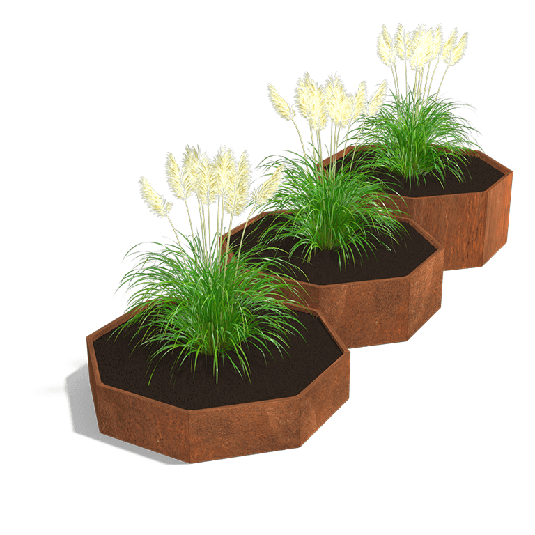 Cortenstaal plantenbak Chicago special III 800