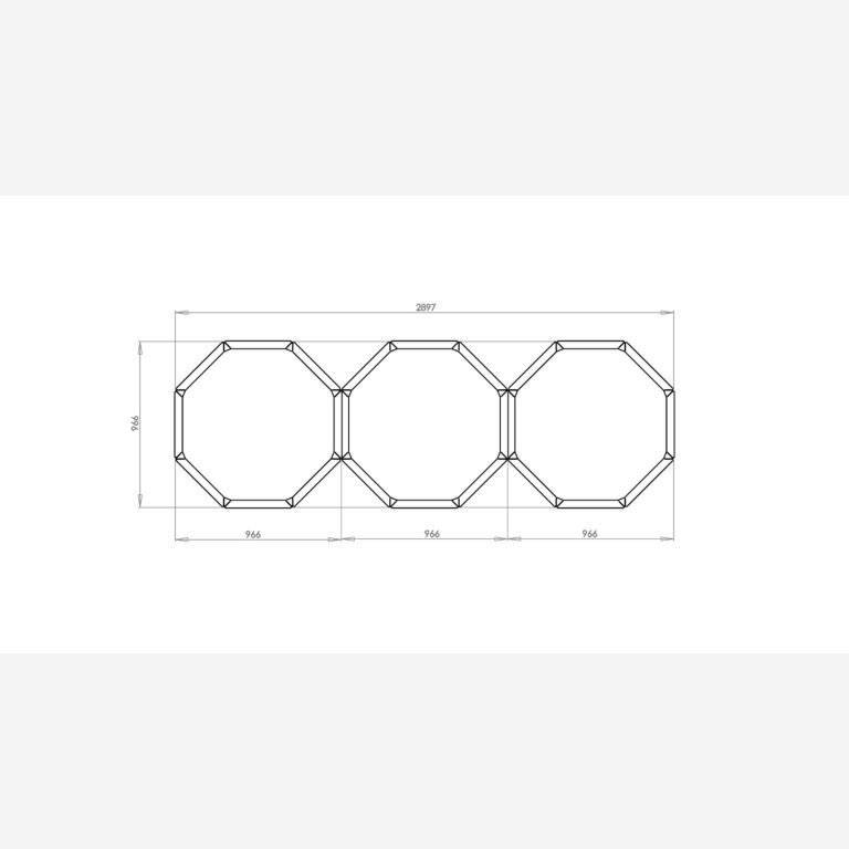 Gepoedercoat staal plantenbak Chicago special III 400